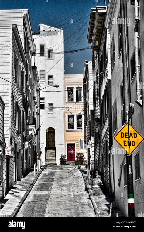 Dead End Street of San Francisco Stock Photo - Alamy