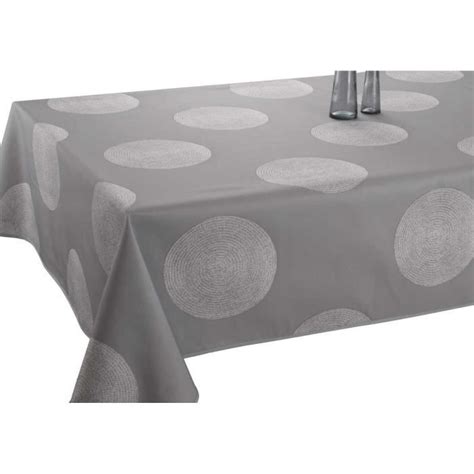 Nappe Anti Taches Cercles Gris Taille Rectangle X Cm Cdiscount