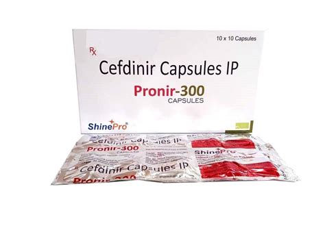 Cefdinir Capsules 300 Mg Shinepro Lifesciences At Rs 385 Stripe In