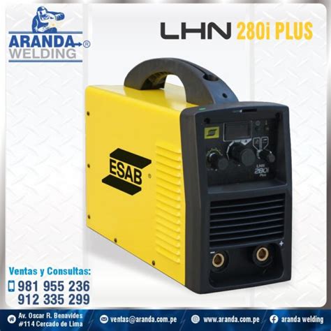 MAQUINA DE SOLDAR LHN 280i PLUS ESAB ARANDA WELDING Premium