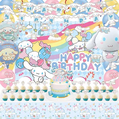 Csymzzx Cinnamoroll Decoraciones De Cumplea Os Kawaii Incluyen