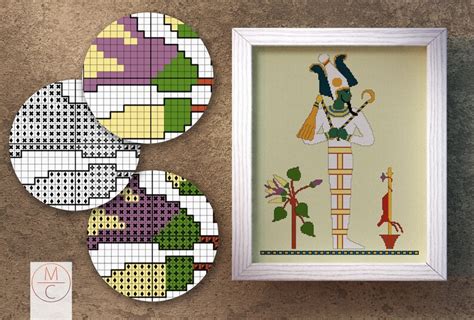 Egyptian Cross Stitch Pattern God Osiris Egyptian God Ancient Egypt