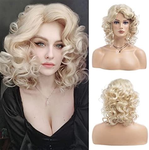 Amazon Sallcks Short Curly Blonde Wig For Women Soft Synthetic