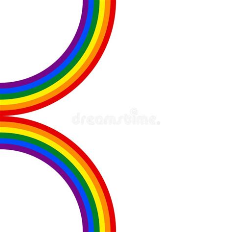 Rainbow Gay Couple Pride Flag Circle Symbol Of Sexual Minorities Stock