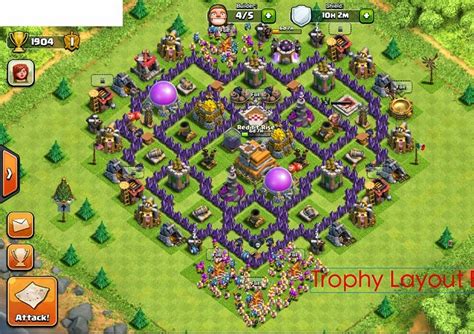 Ensidia Clash Of Clans Best Th7 Defense Layout