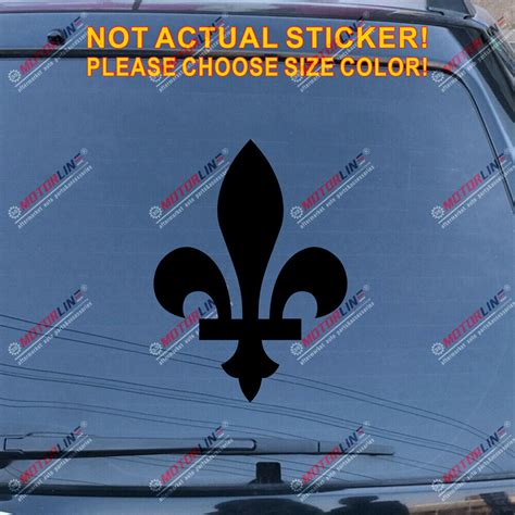 Quebec Fleur De Lys Decal Sticker Flag Canada Car Vinyl Pick Size Color Ebay