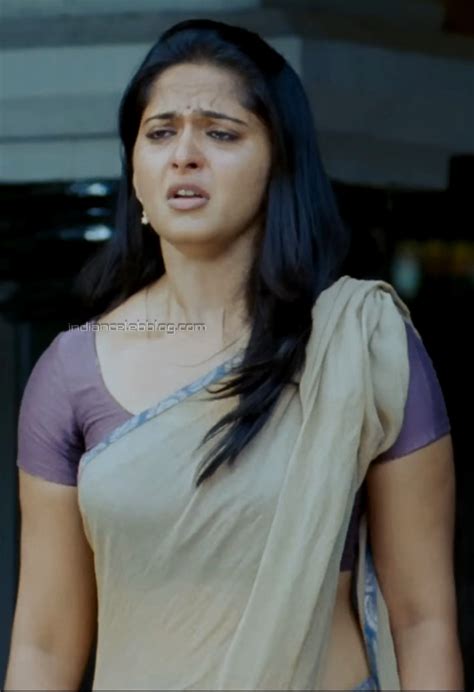 Anushka Shetty Mirchi Telugu 5 Hot Saree Midriff Hd Caps Indiancelebblog