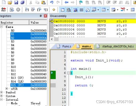 Keil下stm32的c与汇编语言混合编程keil Stm32l0 编程算法 Csdn博客