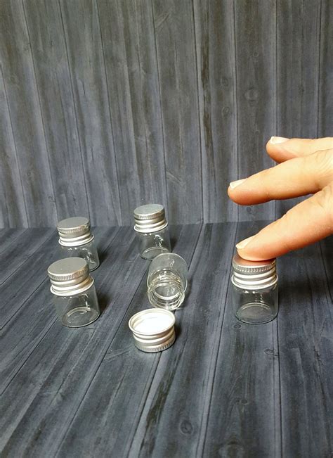 Mini Glass Jar With Lid 5 Ml Mini Apothecary Glass Jar Tiny Etsy