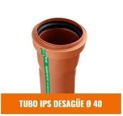 IPS TUBO DESAGÜE 40mm x 4 MTS Desagüe Cloacal