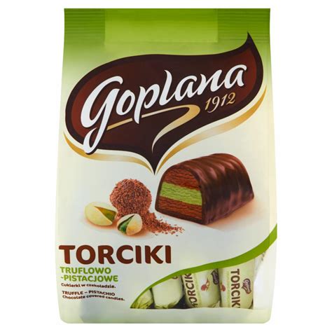 Goplana Torciki Truflowo Pistacjowe Cukierki W Czekoladzie 256 G