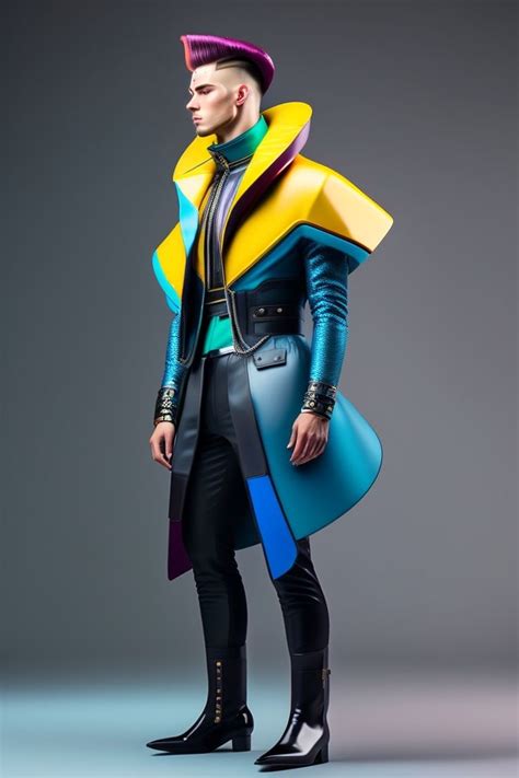 Unusual Futuristic Fashion Man Design