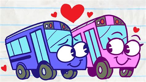 Pencilmates Bus In Love And More Pencilmation Animation Cartoons