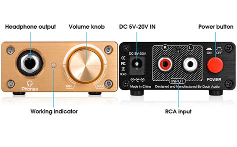 Douk Audio U3 Headphone Amps Mini Hi Fi Amplifier For Home