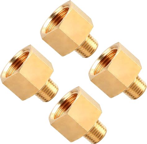 Sungator Pack Brass Pipe Fitting Reducer Adapter Npt Male Pipe