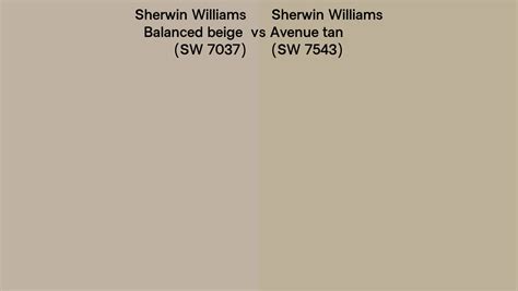 Sherwin Williams Balanced Beige Vs Avenue Tan Side By Side Comparison