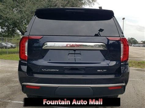 2021 Gmc Yukon Slt 21 Miles Midnight Blue Metallic 4d Sport Utility Ecotec3 5 3l New Gmc Yukon