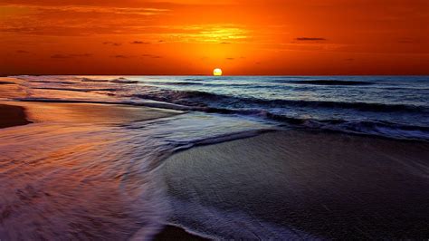 Land Melbourne Sunset Horizon Beach Coastline Beauty In Nature