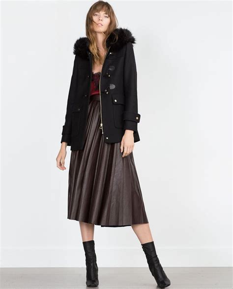 Manteau Zara Femme Avec Fourrure