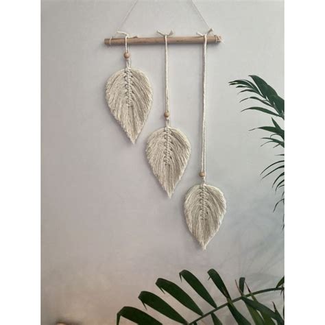 Jual Macrame Daun Mini Hiasan Dinding Daun Mini Shopee Indonesia