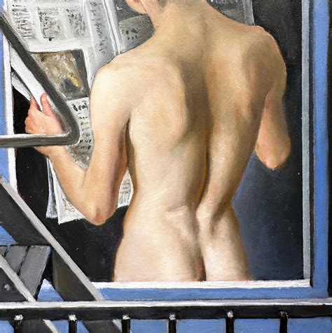 Bruno Surdo Morning News Voyeuristic View Of Nude Male Torso