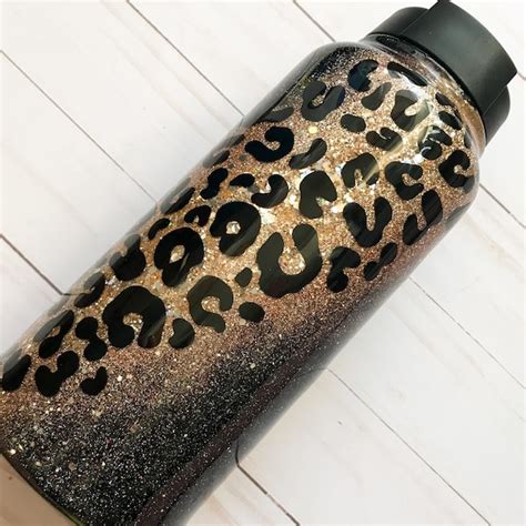 Glitter Water Bottle Etsy