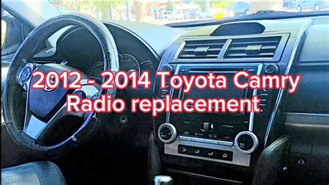 Toyota Camry Radio Replacement Youtube