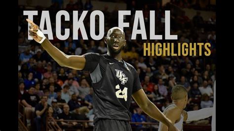 Tacko Fall Official Senior Season Highlight Video Youtube