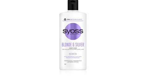 Syoss Intense Blonde Balsamo Per Capelli Biondi E Grigi Notino It