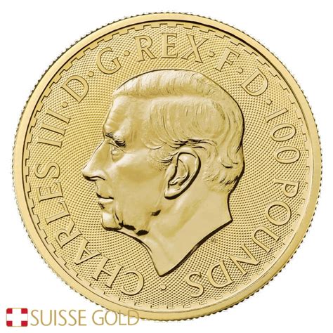 British Britannia Ounce Gold Coin King Charles Iii