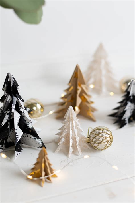 Origami Tannenbaum Falten Einfache 3d Anleitung Trytrytry