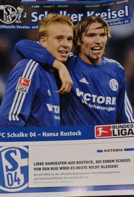 2003 04 1 BUNDESLIGA FC Schalke 04 FC Hansa Rostock EUR 2 99