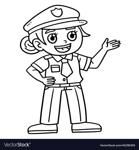 Policeman Hat Coloring Pages