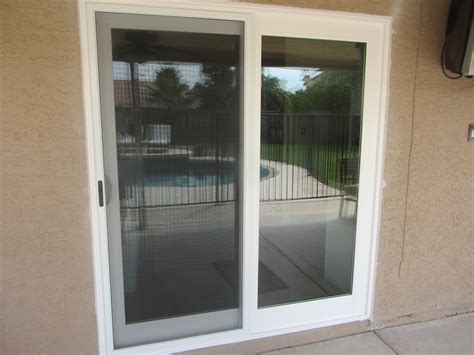 White French Rail Door With Sliding Screen Door Replacement Windows ~ Sunscreens