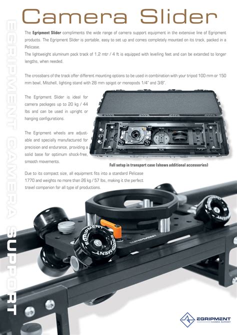 Egripment Slider Cinecrane