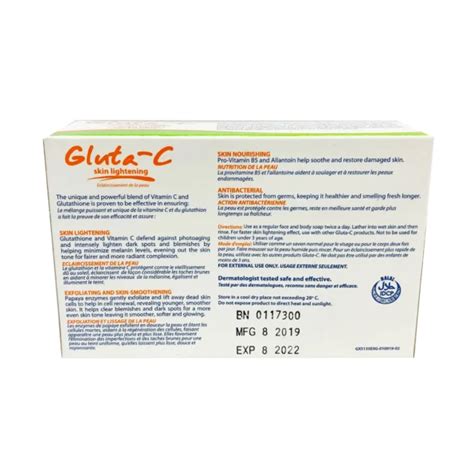 Gluta C Skin Lightening With Papaya Enzymes Face Body Soap