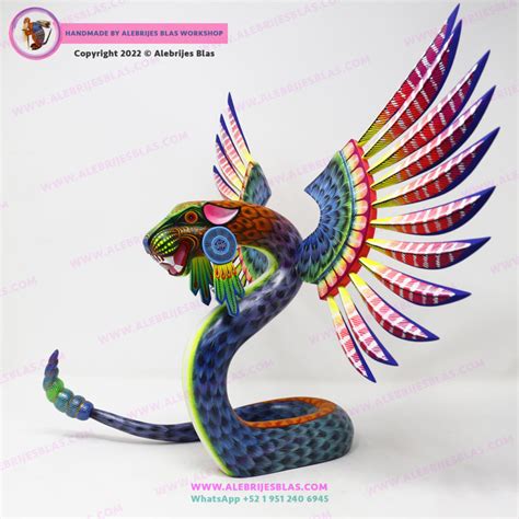 Alebrije Quetzalcóatl Serpiente Emplumada Tezcatlipoca Ii Taller Blas