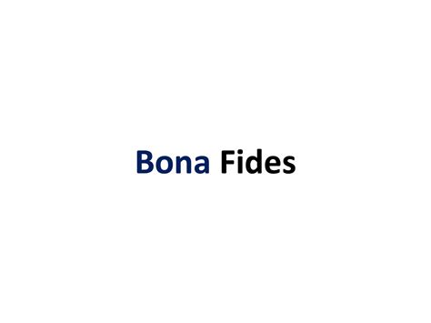 Bona Fides – Planeta.com