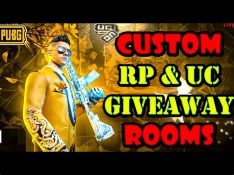 Pubg Mobile Live Custom Rooms Uc Giveaway Custom Rooms Uc Giveaway