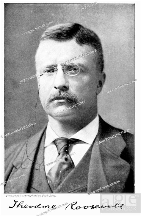 Theodore Teddy Roosevelt American President 1901 1909 Stock Photo