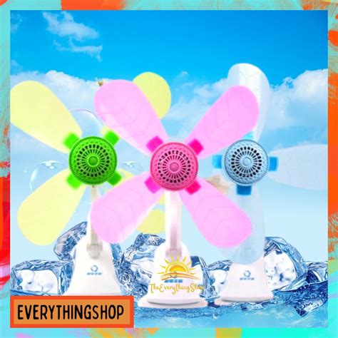 4 Blades Clip Fan Home Electric Fan W Clip Clover Fan Anti Heat