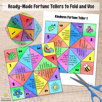 KINDNESS FORTUNE TELLER Build Character SEL Game Origami Craft