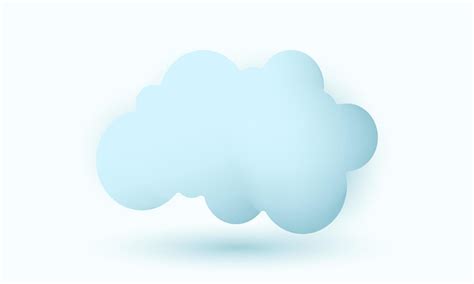 unique realistic cloud blue icon speech 3d design isolated on 12466355 ...