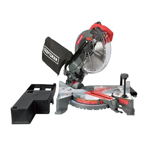 Craftsman 10 In 15 Amp Single Bevel Folding Compound Miter Saw With Laser Guide Corded In The