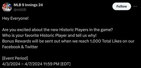 Anyone Know What The Bonus Rewards Will Be R Mlb 9innings