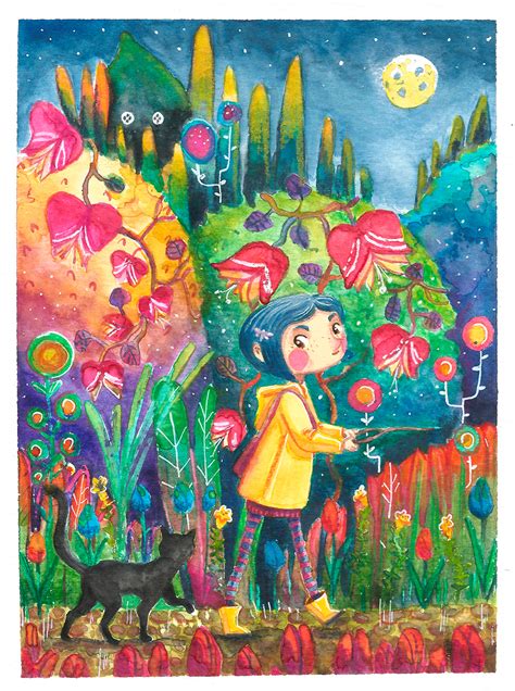 Coraline Watercolor Process On Behance