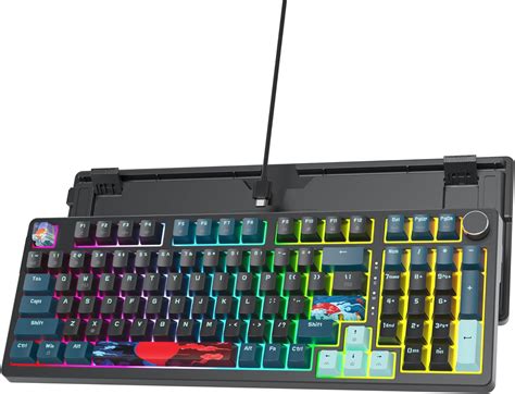 Amazon Ussixchare 98 Keys Gaming Keyboard Gasket Custom Keyboard Wired Creamy Keyboard Hot