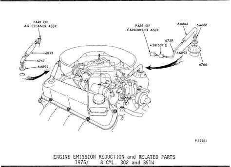 Picture Of Stock Pcv Valve And Hose Routing Ford Truck