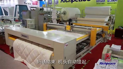 Richpeace Automatic Feeding Single Head Quilting Machine Youtube