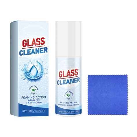 Glass Cleaner Glass Cleaner Spray Foaming Glass Cleaner With Window Squeegee Streak Cleaning And